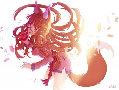 狼与香辛料赫萝动漫电脑美图第一期 - 电脑壁纸-萌图百科