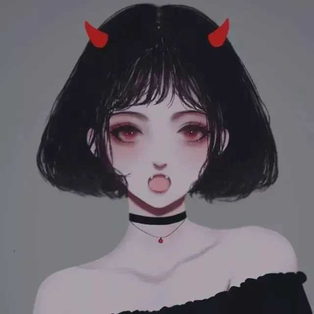 图片[4]-[女生头像]暗黑系动漫女生头像-萌图百科