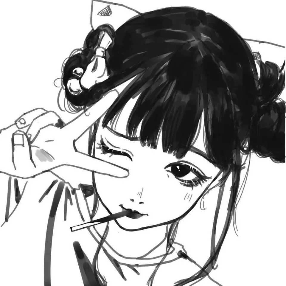 图片[3]-[女生头像]暗黑系动漫女生头像-萌图百科