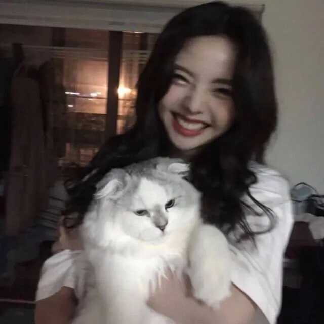 图片[8]-抱猫头像女-萌图百科