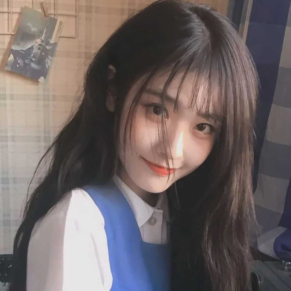 图片[8]-长发可爱女生头像-萌图百科