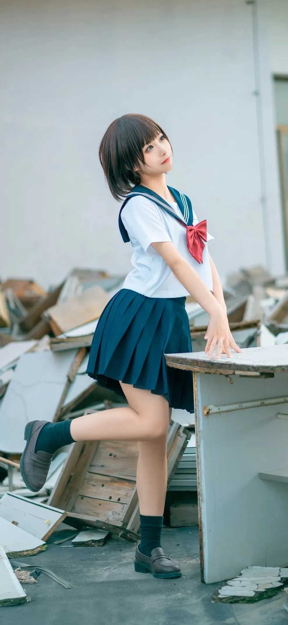 全面屏美女壁纸：旗袍/水手服