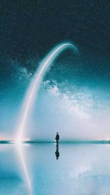 夜晚星空图片-萌图百科