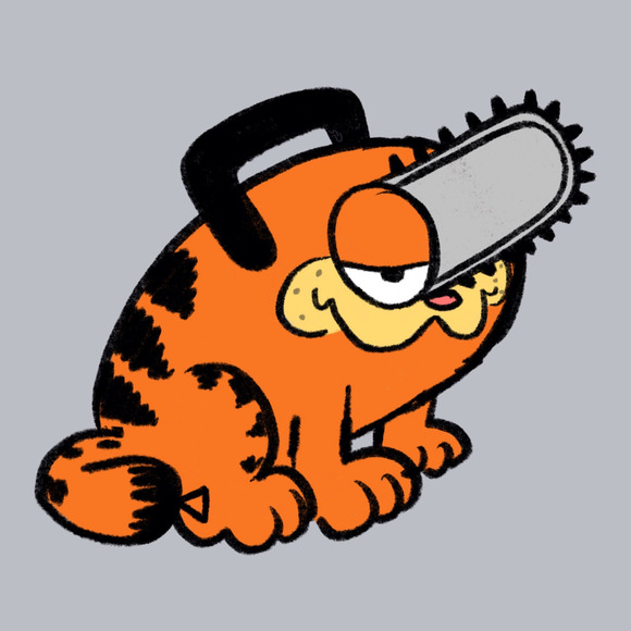 【电锯人】波奇塔化的加菲猫