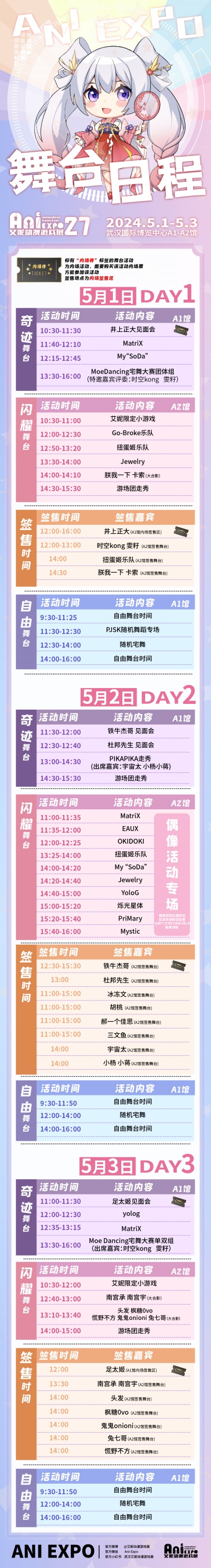 五一第27届武汉艾妮动漫游戏展终宣情报之逛展全攻略