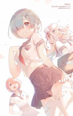 「No.034」P站分享-动漫少女蕾姆-萌图百科