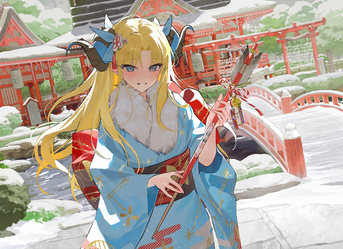 [FGO]🏹⛩️🙏埃雷什基加-萌图墨兔