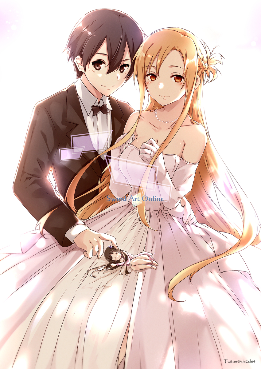 《Kirito &amp; Asuna &amp; Yui》-萌图墨兔