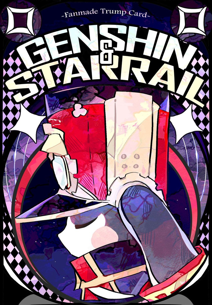 Genshin × HSR Fanmade Poker Card