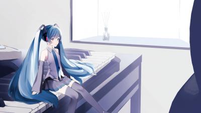 初音未来4K电脑壁纸-萌图百科