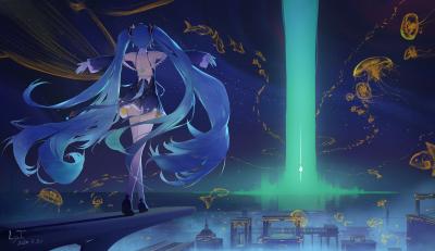 初音未来4K电脑壁纸-萌图百科