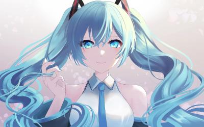 初音未来4K电脑壁纸-萌图百科