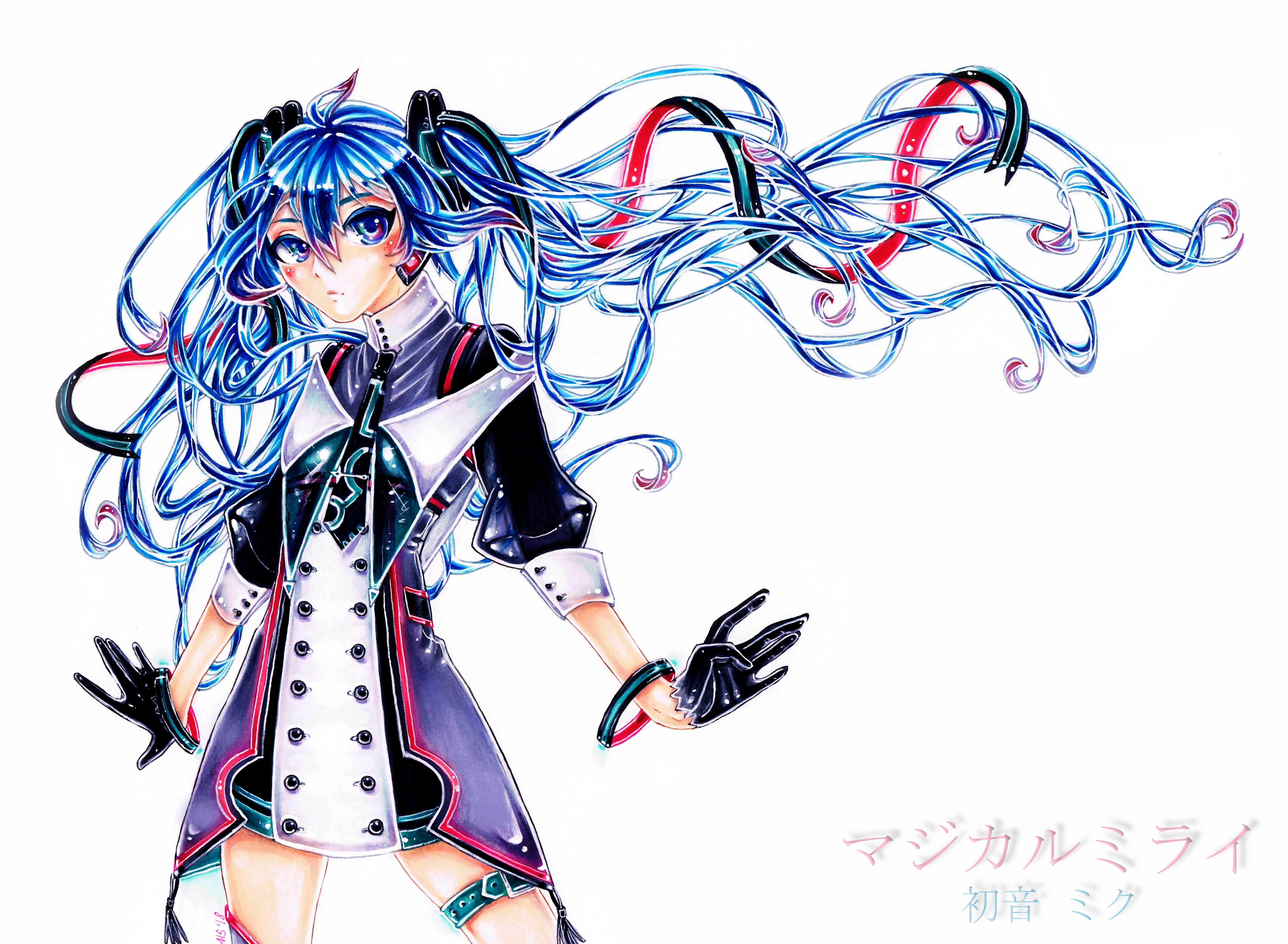 初音未来4K电脑壁纸-萌图百科