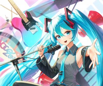 初音未来4K电脑壁纸-萌图百科