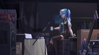 初音未来4K电脑壁纸-萌图百科