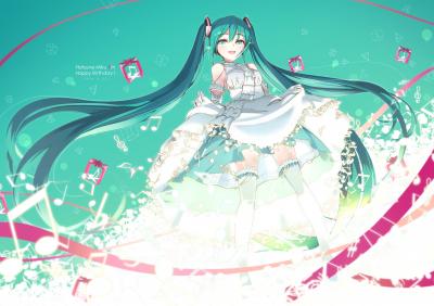 初音未来4K电脑壁纸-萌图百科