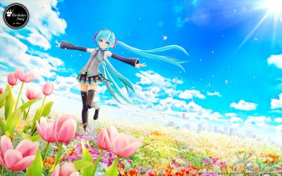 初音未来4K电脑壁纸-萌图百科