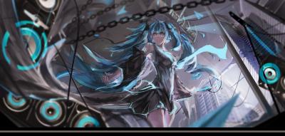 初音未来4K电脑壁纸-萌图百科
