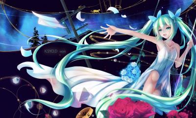 初音未来4K电脑壁纸-萌图百科