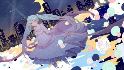 初音未来4K电脑壁纸-萌图百科