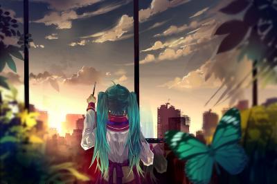 初音未来4K电脑壁纸-萌图百科