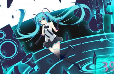 初音未来4K电脑壁纸-萌图百科