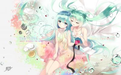 初音未来4K电脑壁纸-萌图百科
