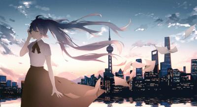 初音未来4K电脑壁纸-萌图百科