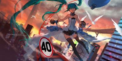 初音未来4K电脑壁纸-萌图百科
