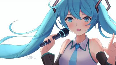 初音未来4K电脑壁纸-萌图百科