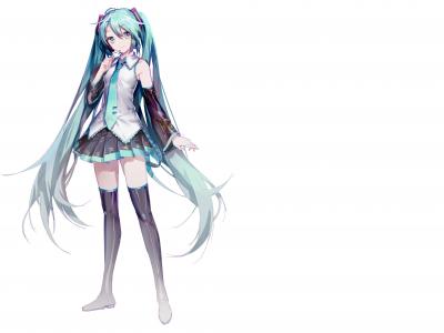 初音未来4K电脑壁纸-萌图百科