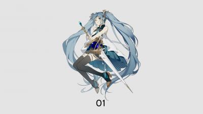 初音未来4K电脑壁纸-萌图百科