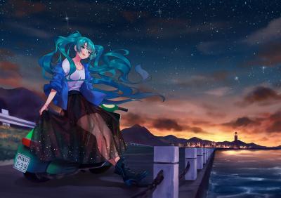 初音未来4K电脑壁纸-萌图百科