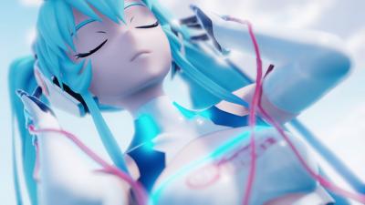 初音未来4K电脑壁纸-萌图百科