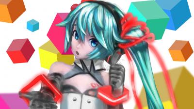 初音未来4K电脑壁纸-萌图百科