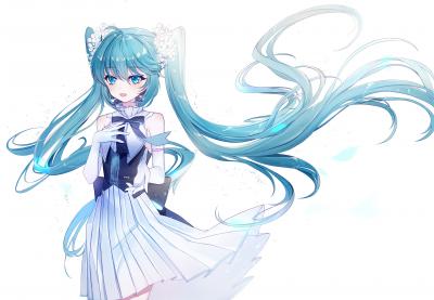 初音未来4K电脑壁纸-萌图百科