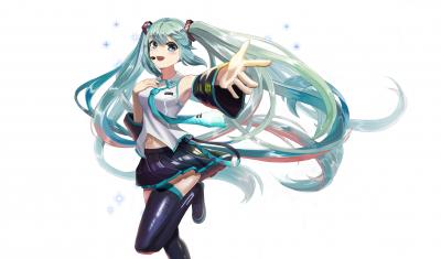 初音未来4K电脑壁纸-萌图百科