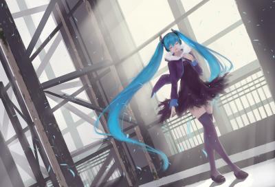 初音未来4K电脑壁纸-萌图百科