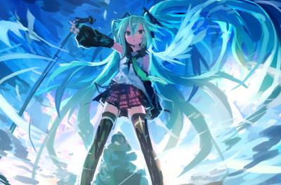 初音未来4K电脑壁纸-萌图百科