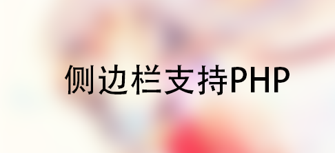 [教程]使WordPress侧边栏文本支持PHP-月宅酱的博客