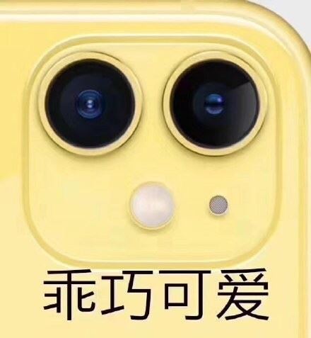 iPhone11五彩浴霸摄像头表情包-萌图百科