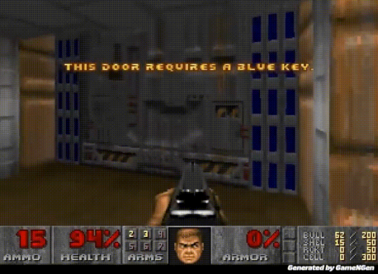 图片[2]-谷歌发布首个AI游戏引擎 生成经典射击游戏《DOOM》实时游戏画面-萌图百科