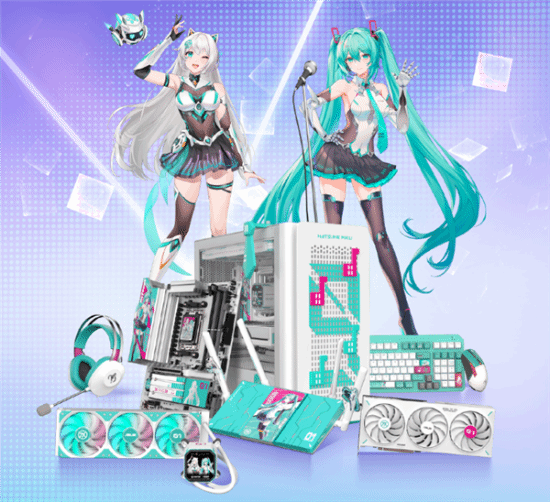 华硕发布五款中国专享版RTX 50：初音未来 三白二黑-萌图百科