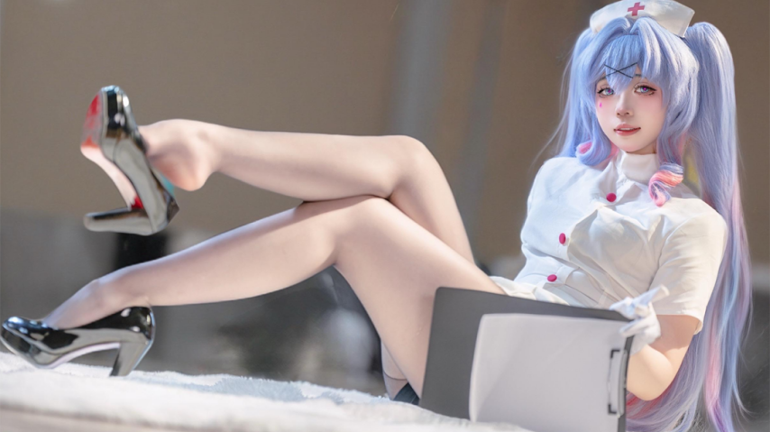 图片[3]-「初音未来《兔子洞》cos：马油黑丝裹丰腴，发光肉肉腿+小蛮腰直击视觉禁区！」-萌图百科