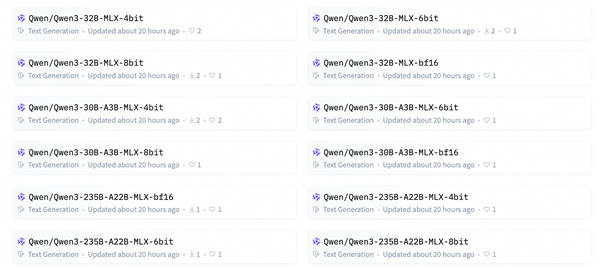 为国行苹果智能做准备！阿里巴巴发布升级版Qwen3：全系适配苹果MLX架构