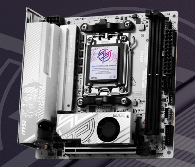微星发布AMD首款纯白ITX主板MPG B850I EDGE TI WIFI刀锋钛：支持Wi-Fi 7、蓝牙5.4-萌图百科
