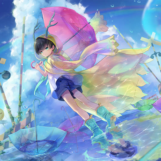 下雨时的头像图片