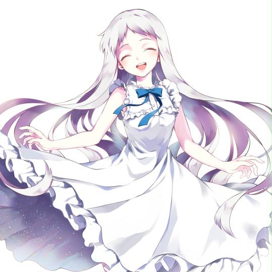 あの日、見た花の名前はまだ知らない, あの花, メンマ, 白色连衣裙, 本間芽衣子
