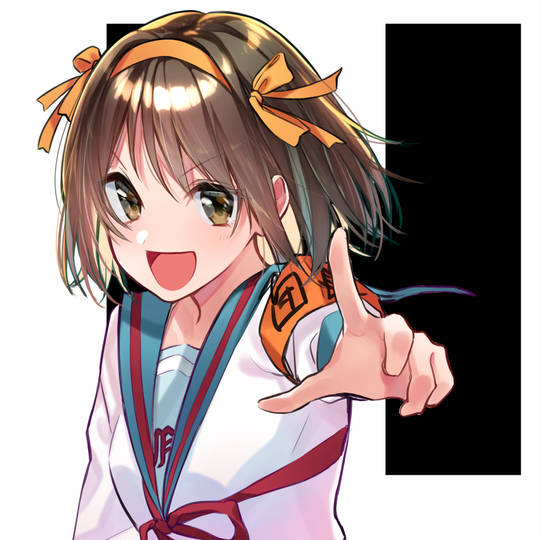 凉宫春日的忧郁, 凉宫春日, 凉宫春日系列, 涼宮ハルヒ500users入り, 指差し