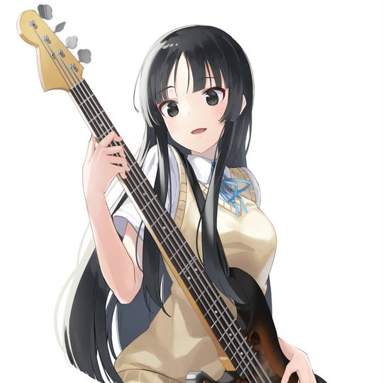 K-ON!, 秋山澪, 轻音少女, 少女, 制服, 轻音少女1000收藏, 日笠陽子